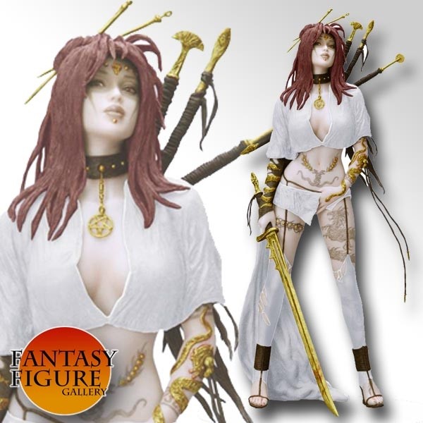 Fantasy Figure Gallery - Medusa's Gaze White Version PVC Statue