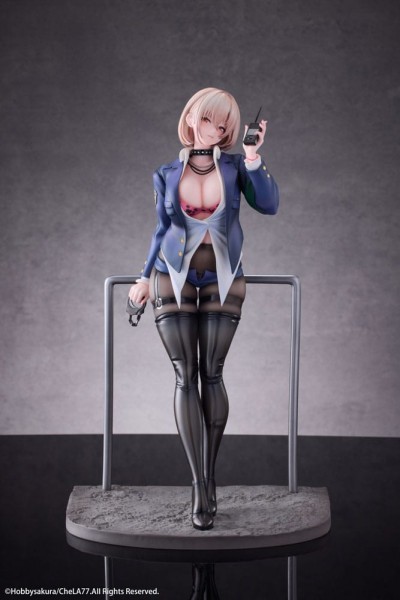 Original Character: Naughty Police Woman Illustration by CheLA77 Limited Edition 1/6 Scale PVC Statu