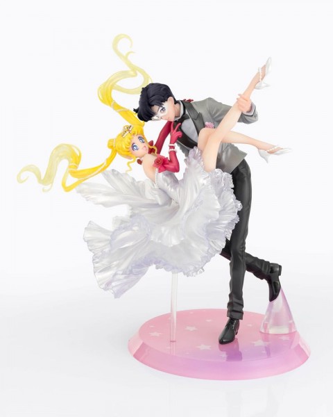 Sailor Moon: Figuarts Zero Chouette Usagi &amp; Tuxedo Mask Moonlight Glow Edition non Scale PVC Statue