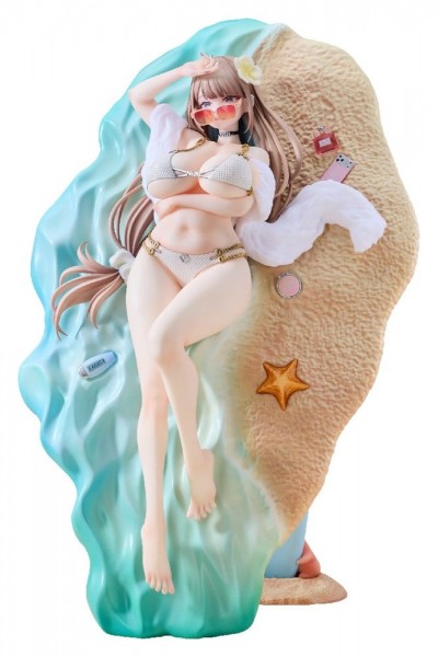Original Character: Asako Fuyuyama Summer Beach Date Deluxe Edition 1/6 Scale PVC Statue