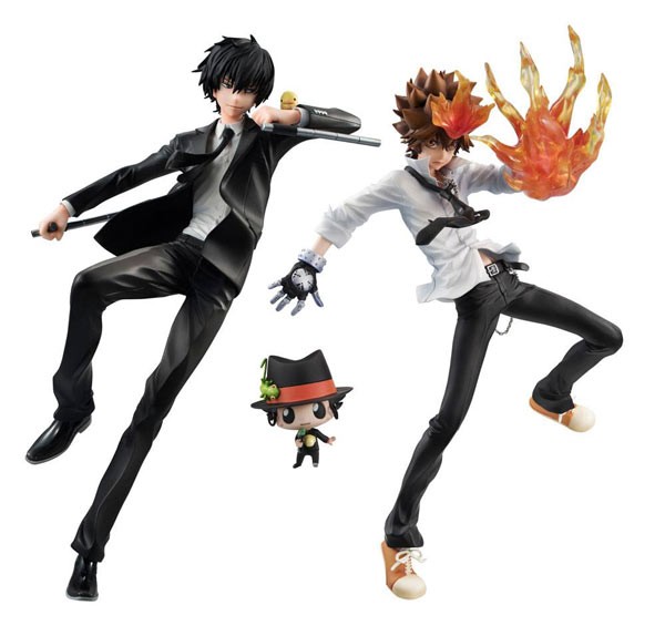 Reborn!: Sawada Tsunayoshi, Hibari Kyoya & Reborn 1/8 Scale PVC Statue