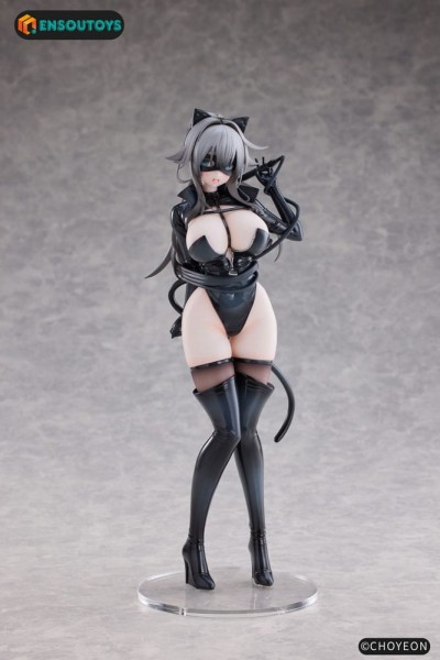 Original Character: Cat Woman Happy-chan Different Color Edition 1/6 Scale PVC Statue