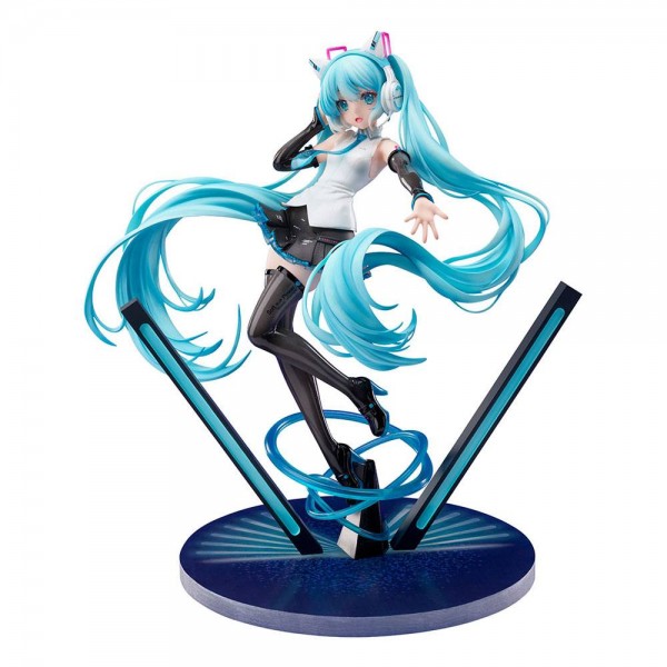 Vocaloid 2: Miku Hatsune Cat Ear Headphone Ver. 1/7 Scale PVC Statue