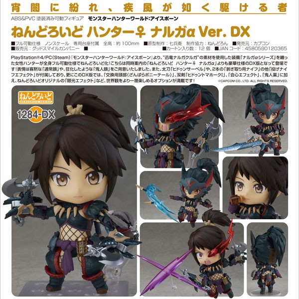 Monster Hunter World Iceborne: Female Nargacuga Alpha Armor Edition DX Nendoroid