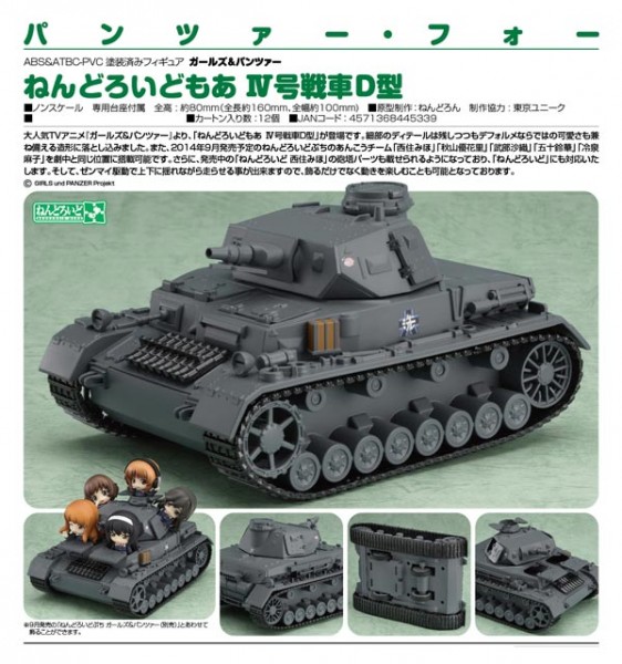 Girls und Panzer: Nendoroid More Fahrzeug Panzer IV Ausf. D