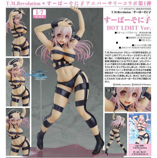 Nitro Super Sonic: Super Sonico Hot Limit Ver. 1/7 Scale PVC Statue