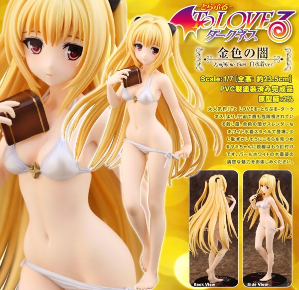 To Love-Ru Darkness: Golden Darkness White Swimsuit 1/7 Scale PVC Statue