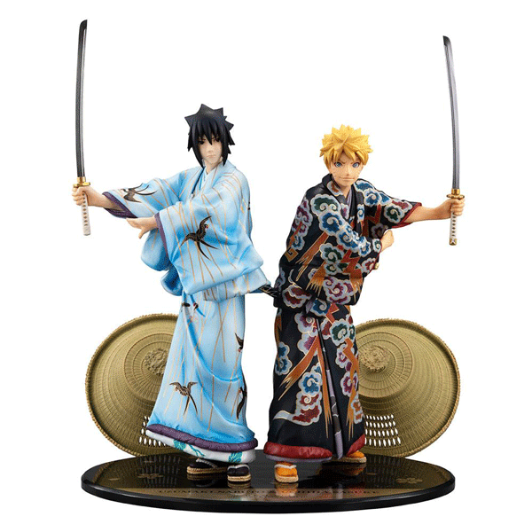 Naruto Shippuden: G.E.M. Serie Naruto & Sasuke Doppelpack Kabuki Ver. non Scale PVC Statue