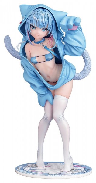 Original Character: Virtual illustrator Kanzarin: kanzarin-chan Cat-Eared Hoodie Ver. 1/6 Scale PVC Statue