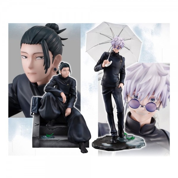 Jujutsu Kaisen: 2er-Pack Suguru Geto &amp; Satoru Gojo Kosen Ver. (with gift) non Scale PVC Statue
