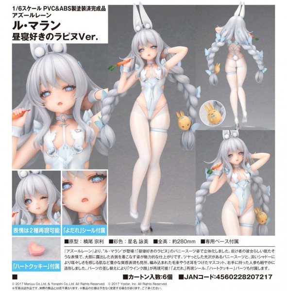 Azur Lane: Le Malin Nap Loving Lapin Ver. 1/7 Scale PVC Statue