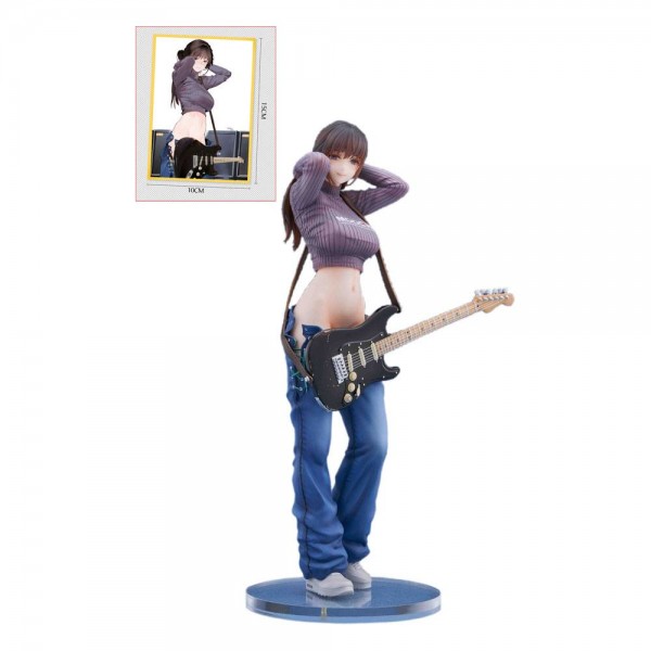 Original Character Guitar Girl Illustrated by Hitomio 16 Deluxe Ver. 1/7 Scale PVC Statue