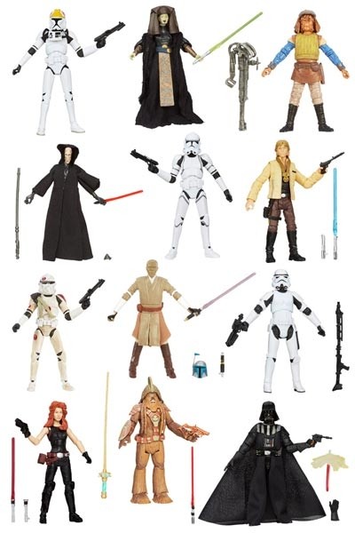 Star Wars: Black Series 2013 Wave 3 Actionfiguren 12 Stück