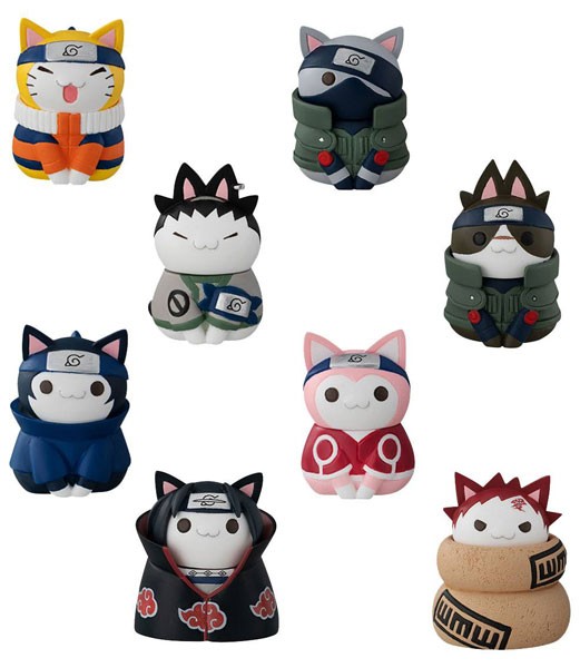 Naruto Shippuden: Nyaruto! Cats of Konoha VillageTrading Figures Assortment (8)