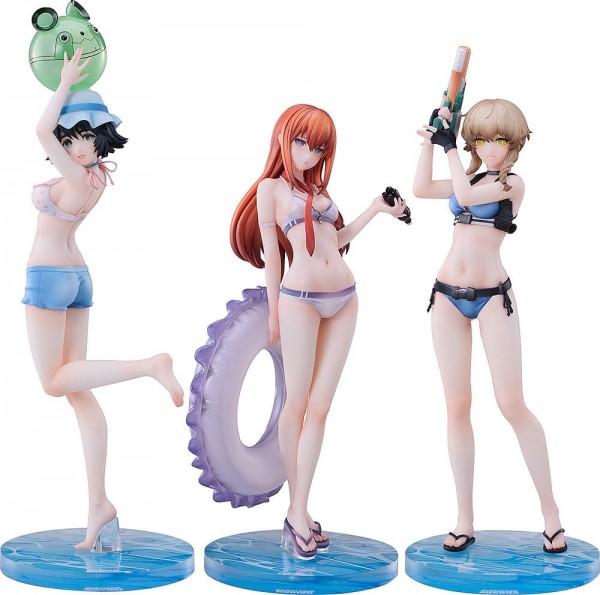 Steins Gate: Suzuha Amane, Kurisu Makise, Mayuri Shiina Swimsuit Ver. 1/7 Scale PVC Statue