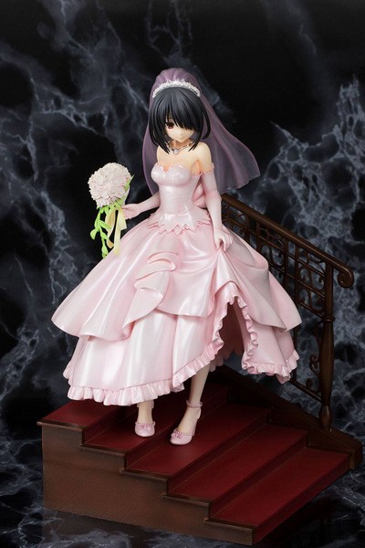Date A Live: Kurumi Tokisaki Wedding Ver. Pink 1/8 Scale PVC Statue