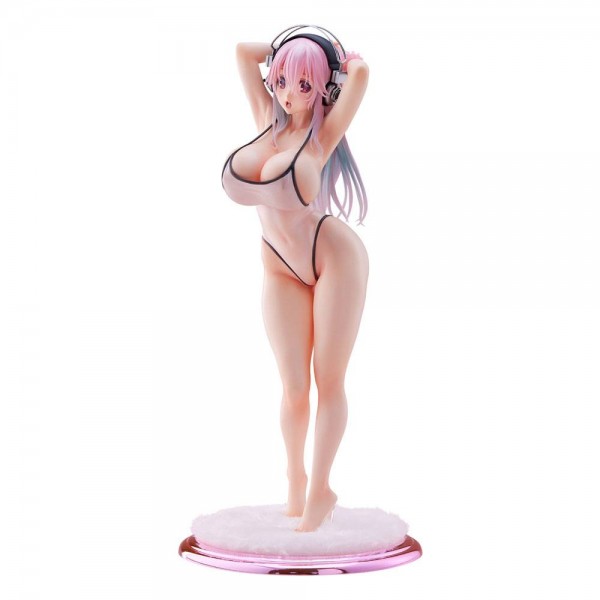 Nitro Super Sonic: Super Sonico White Swimsuit Style 1/7 Scale PVC Statue