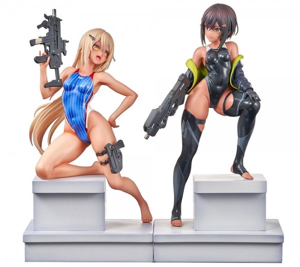 Arms Note: Swim Team Bucho-chan and Kohai-chan 1/7 Scale PVC Statue