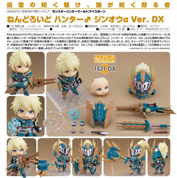 Monster Hunter World Iceborne: Male Zinogre Alpha Armor DX Edition Nendoroid