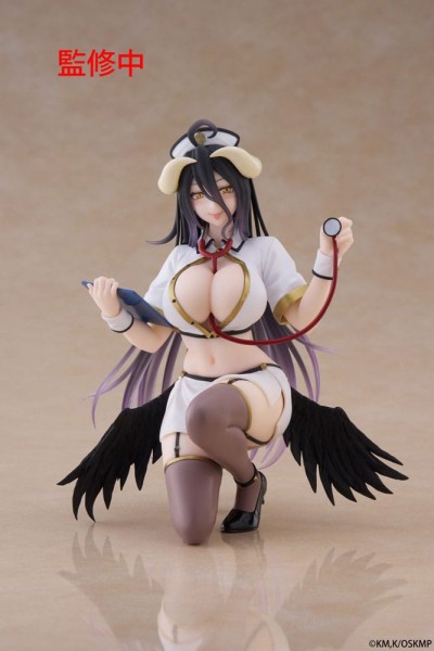Overlord: Desktop Cute Figure Albedo Nurse Ver. Renewal non Scale PVC Statue