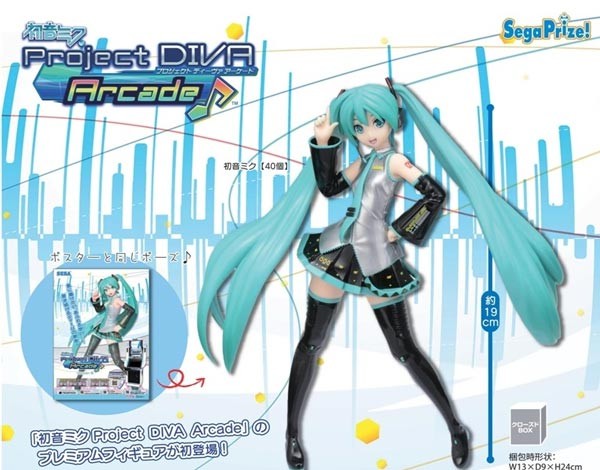 Vocaloid 2: CHARACTER VOCAL SERIES 01- Miku Hatsune Project Diva Arcade PM Figure