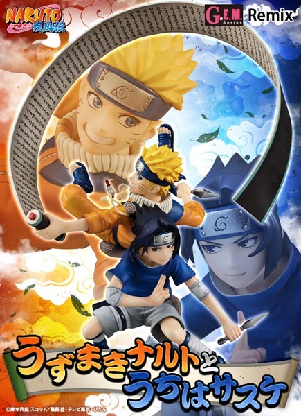 Naruto Shippuden: G.E.M. Remix Serie Naruto & Sasuke 1/8 Scale PVC Statue