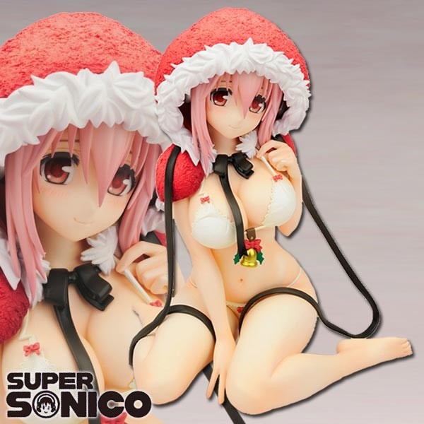 Nitro Super Sonic: Super Sonico Santa Swimming Costume Ver. 1/7 Scale PVC Statue