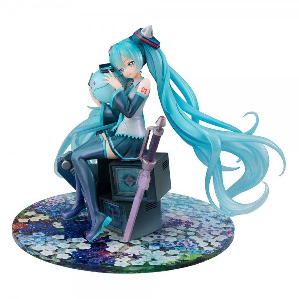 Mobile Suit Gundam x Hatsune Miku: Lucrea Hatsune Miku x OO Gundam 45th Anniversary non Scale PVC Statue