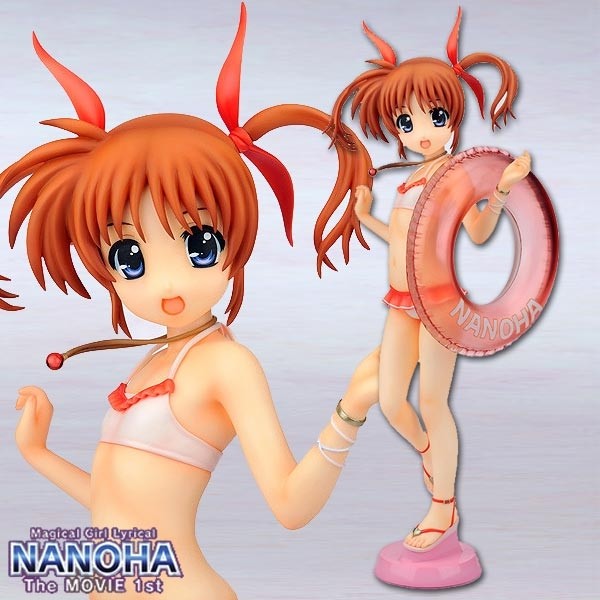 Magical Girl Lyrical Nanoha The Movie 1st: Takamachi Nanoha Swimsuit Ver. 1/4 PVC Statue