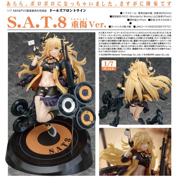 Girls Frontline: S.A.T.8 Heavy Damage Ver. 1/7 Scale PVC Statue