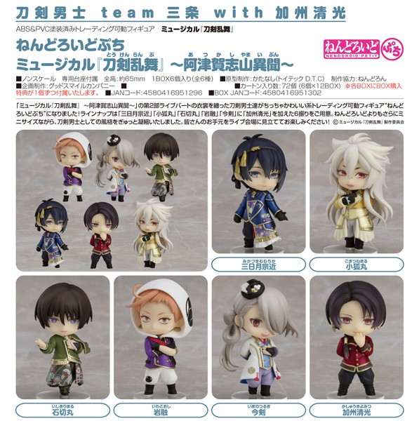 Touken Ranbu The Musical: Nendoroid Petit 1 Box (6pcs)