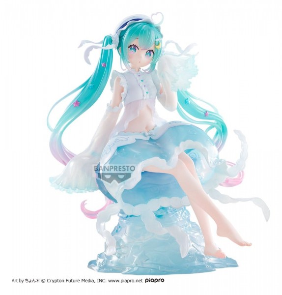 Vocaloid 2: Miku Hatsune Jellyfish Banpresto Evolve Clearluxe non Scale PVC Statue