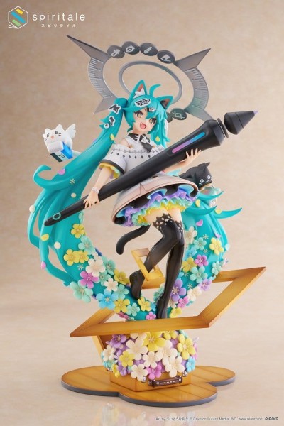 Vocaloid 2: Miku Hatsune x Naoki Saito My Figure Making! The Painter Ver. 1/7 Scale PVC Statue