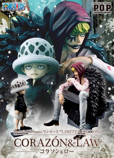 One Piece: P.O.P. Corazon & Law 1/8 Scale PVC Statue