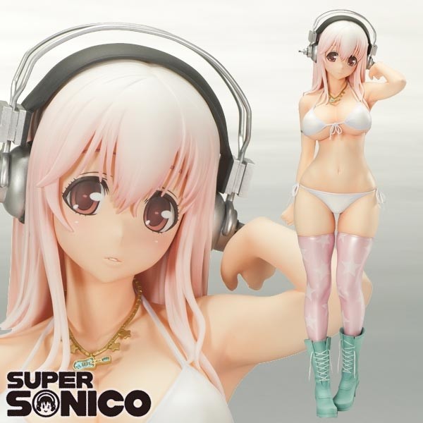 Nitro Super Sonic: Super Sonico SoniComi Package Ver. 1/5 Scale PVC Statue