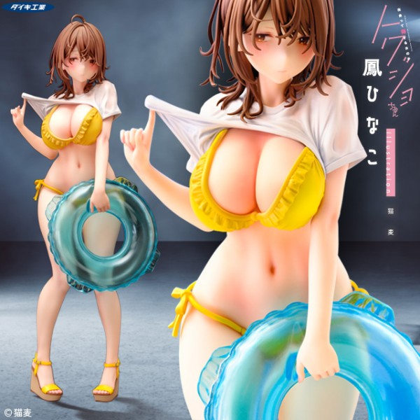 Original Character: Deatte Toku Suru Onnanoko Tokujo-chan Hinako Ootori illustration Nekomugi 1/6 Scale PVC Statue