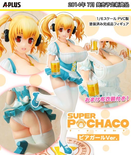 Super Pochaco: Super Pochaco Beer Girl 1/6 Scale PVC Statue