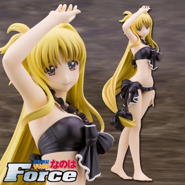 Magical War Chronicle Lyrical Nanoha Force: Fate T Harlaown Swimsuit 1/6 Scale PVC Statue