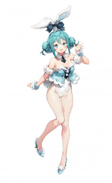Vocaloid 2: BiCute Bunnies Miku Hatsune White Rabbit Ver. non Scale PVC Statue