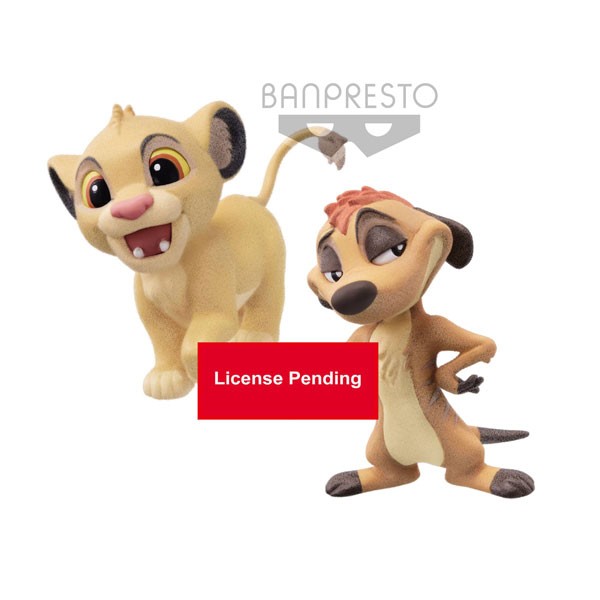 Disney Cute Fluffy Puffy: Simba & Timon non Scale PVC Minifiguren