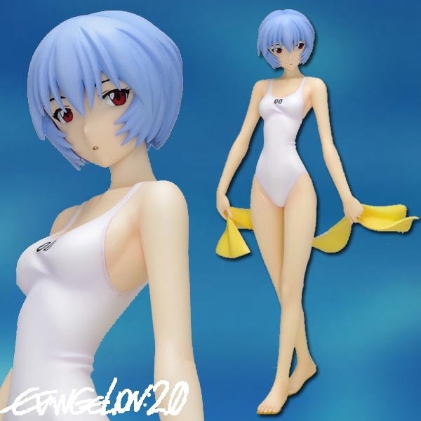 Evangelion 2.0: Rei Ayanami Swimsuit Ver. 1/10 Scale PVC Statue