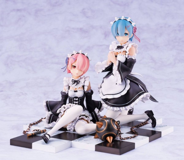 Re:ZERO -Starting Life in Another World: Rem & Ram Special Stand Complete Set 1/8 Scale PVC Statue