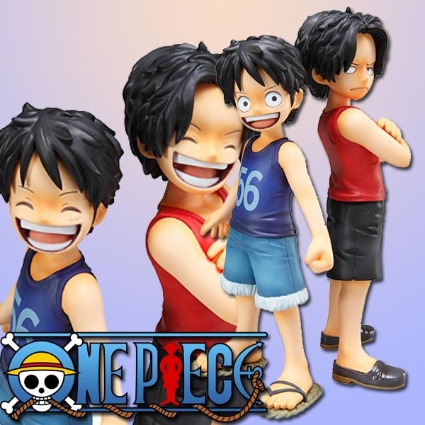 One Piece: P.O.P. Ruffy & Ace 1/8 Scale PVC Statue