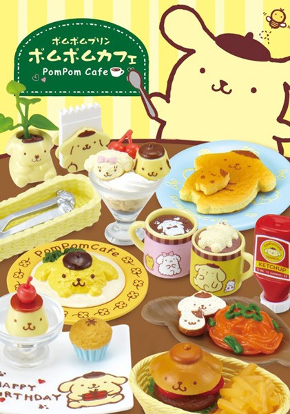 Pom Pom Purin: Pom Pom Cafe Sammelfiguren Sortiment 1 Box 8 Stück