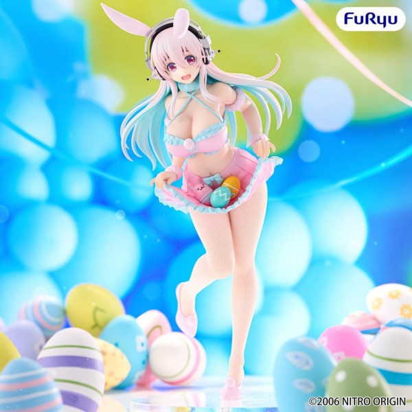 Nitro Super Sonic: BiCute Bunnies Super Sonico Pastel Easter Ver. non Scale PVC Statue