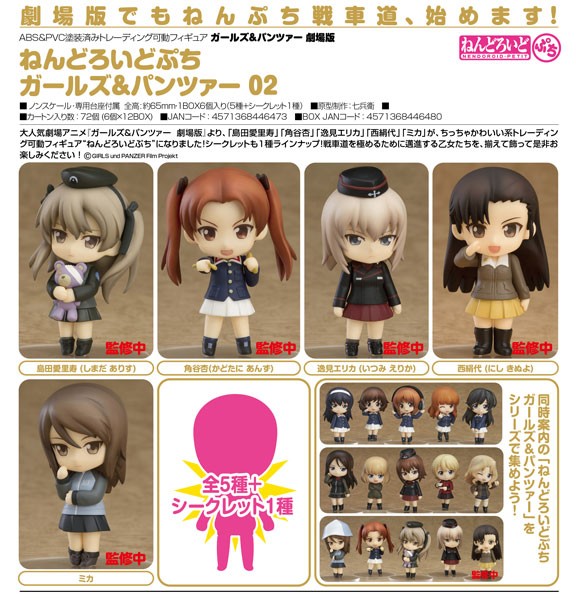 Girls und Panzer: Series 02 Nendoroid Petite 1 Box (6pcs)