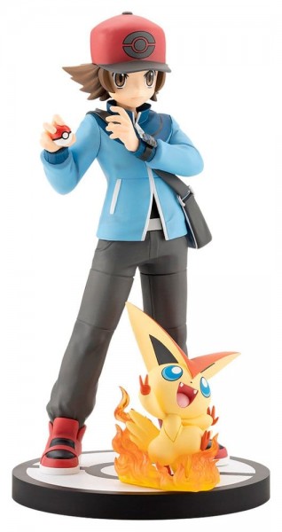 Pokémon: ARTFX-J Hilbert with Victini 1/8 Scale PVC Statue