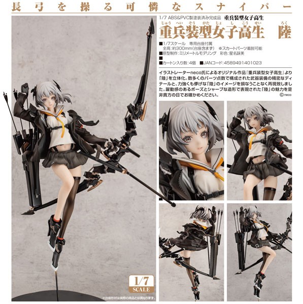 Heavily Armed High School Girls: Roku Ver. 1/8 Scale PVC Statue