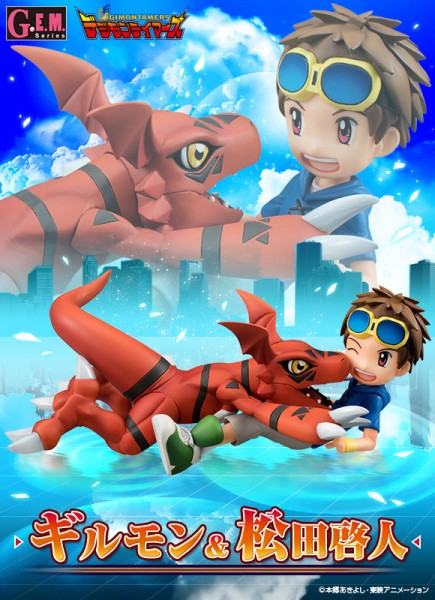 Digimon Adventure: Takato Matsuki &amp; Guillon non Scale Scale PVC Statue