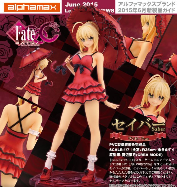 Fate/EXTRA CCC: Saber One-Piece Dress Ver. 1/7 Scale PVC Statue